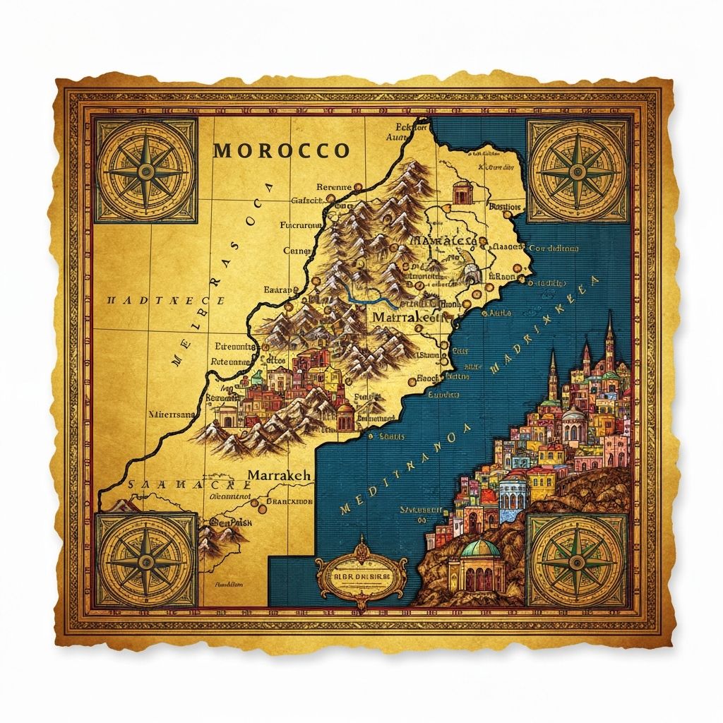 Carte du Maroc